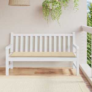 Blazina za vrtno klop bež 150x50x2 cm oxford tkanina