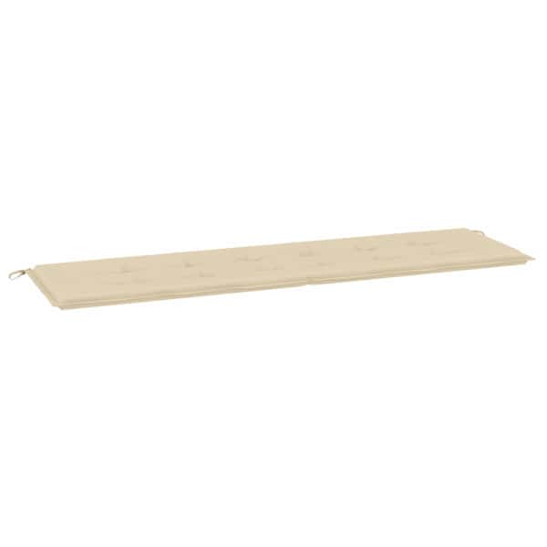 vidaXL aiapingi istmepadi beež 180x50x3 cm kangas