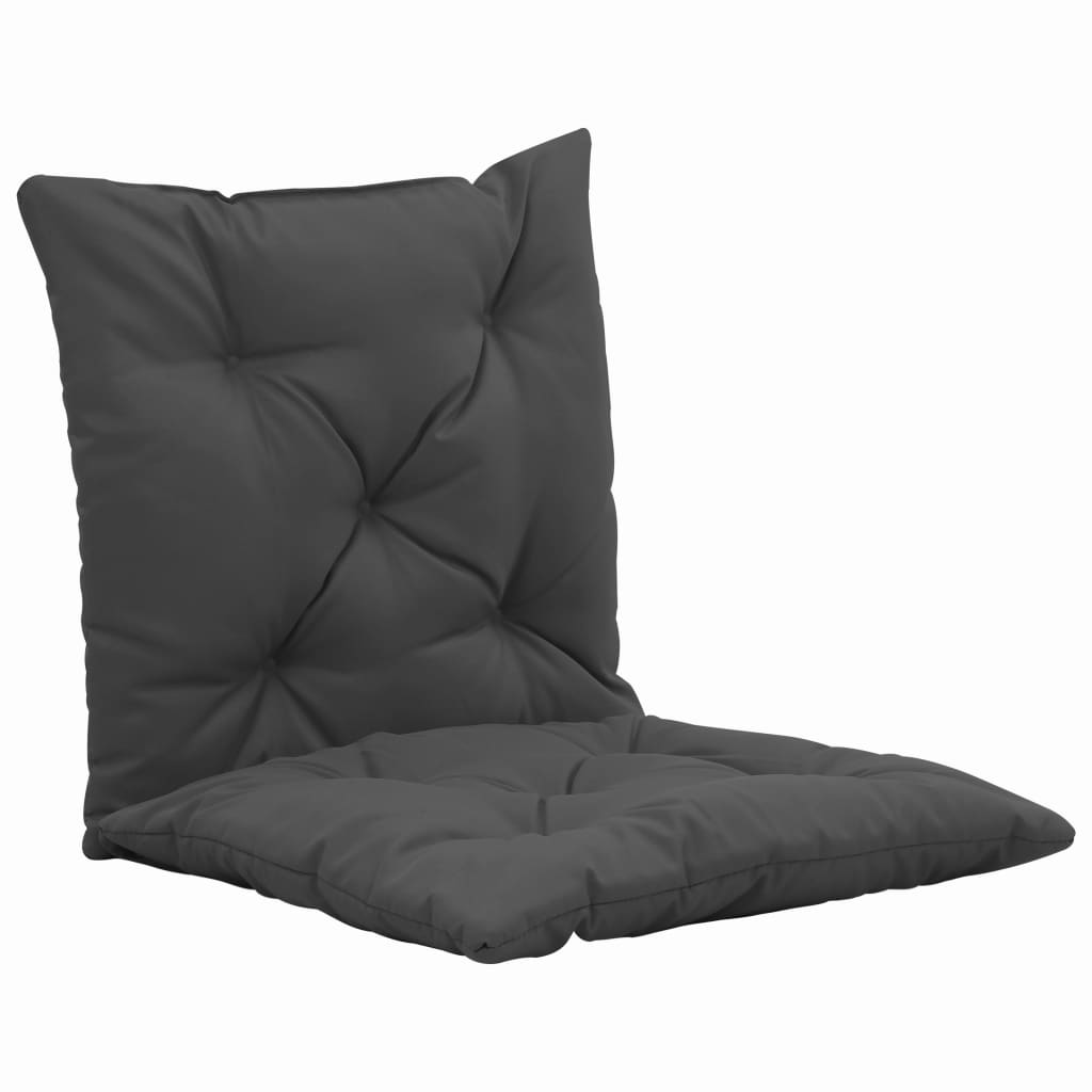 vidaXL Swing Chair Cushions 2 pcs Anthracite 19.7" Fabric