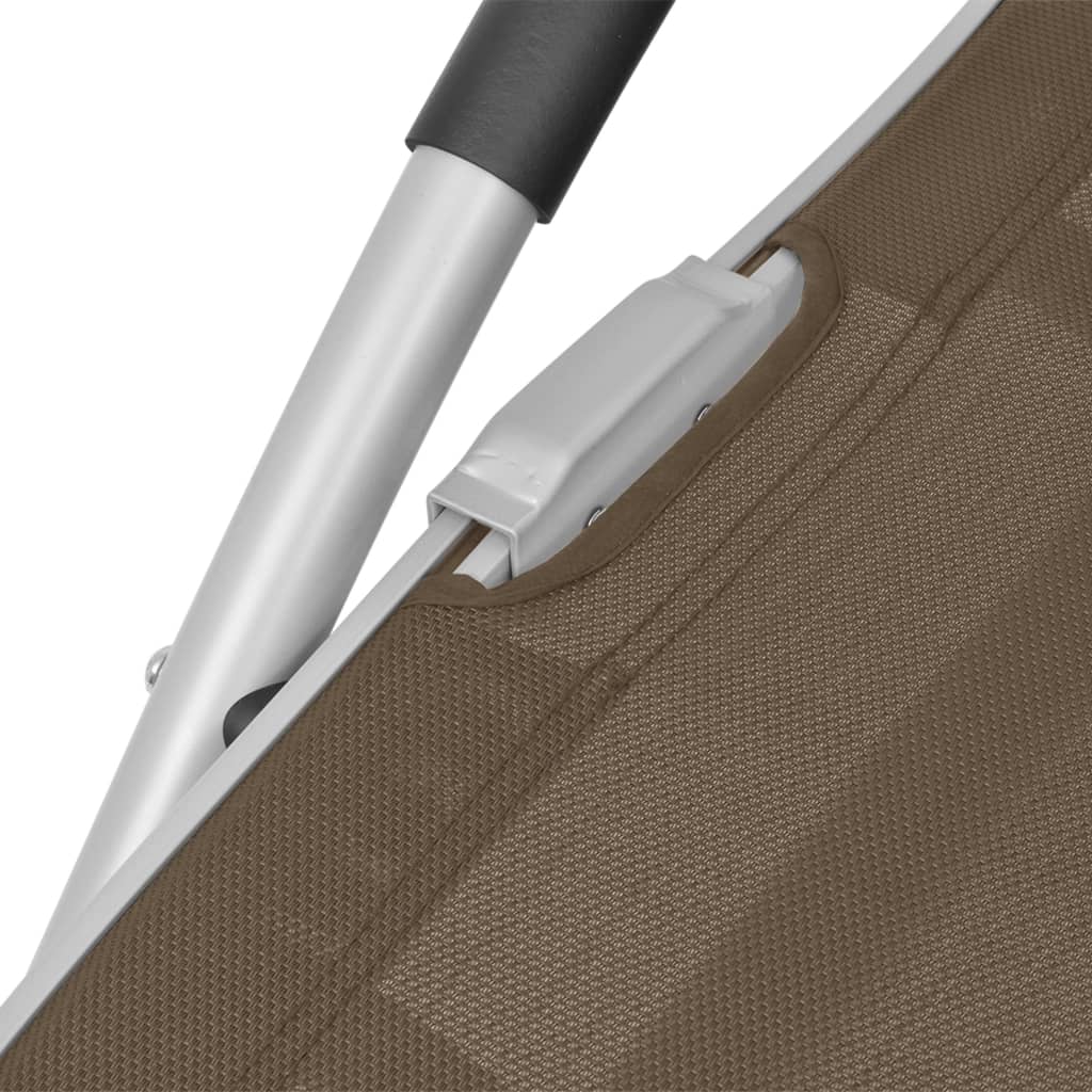 Patio Lounge Chair Outdoor Chaise Lounge Chair Deckchair Textilene vidaXL - Picture 24 of 24