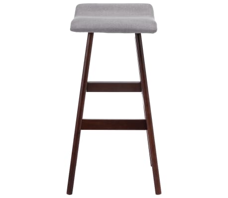 vidaXL バースツール ライトグレー 布製