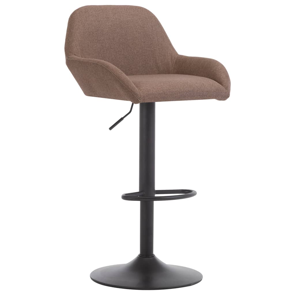 vidaXL Chaise de bar avec accoudoir Taupe Tissu 