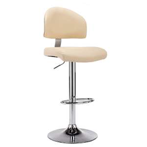 Barski stolček krem umetno usnje