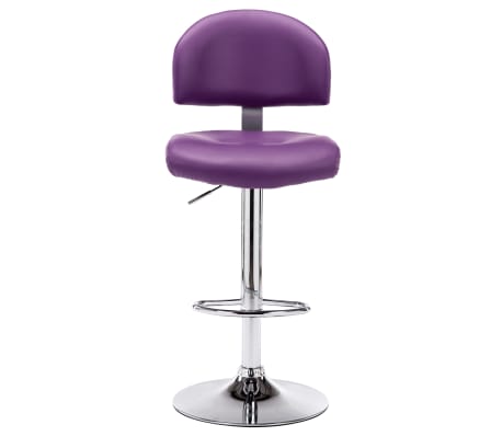 vidaXL Scaun de bar, violet, piele ecologică