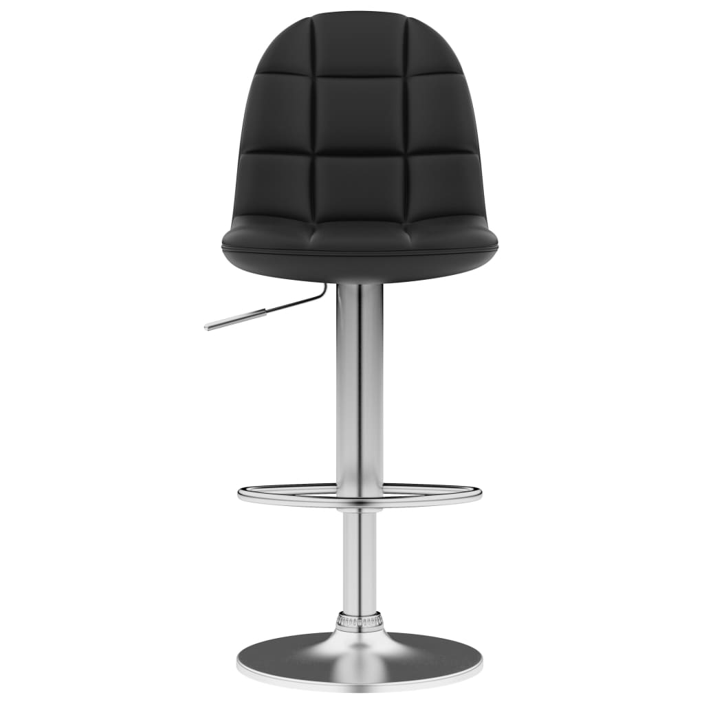 vidaXL Tabouret de bar Noir Similicuir