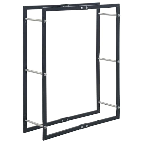 vidaXL k&uuml;ttepuude rest, must, 80 x 25 x 100 cm, teras