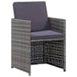 Salon De Jardin 8 Places En Rotin Et Acacia - Table + 8 Chaises Avec Coussins | Jardin Ou Terrasse