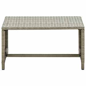 vidaXL Coffee Table Beige 70x40x38 cm Poly Rattan