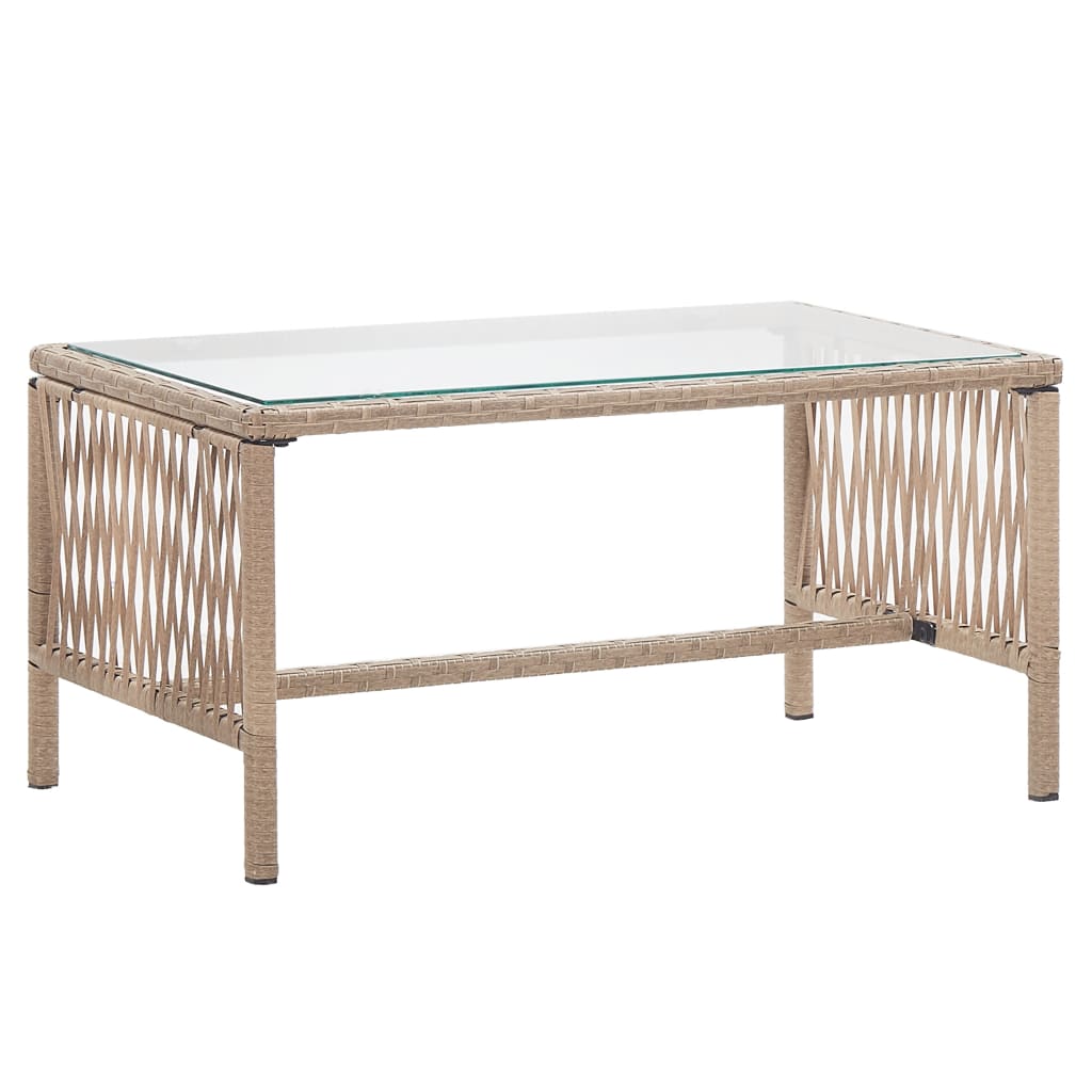 Thumbnail - vidaXL 4-tlg. Garten-Lounge-Set mit Auflage Poly Rattan Beige