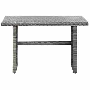 vidaXL Hagebord antrasitt 110x60x67 cm polyrotting