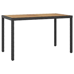 vidaXL aialaud must ja pruun 123 x 60 x 74 cm, toekas akaatsiapuit