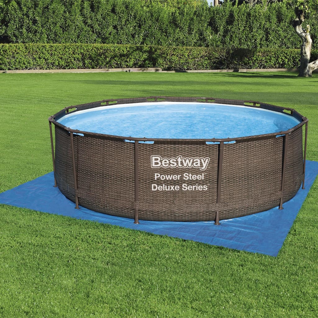 Bestway Tapis de sol pour piscine Flowclear 396x396 cm