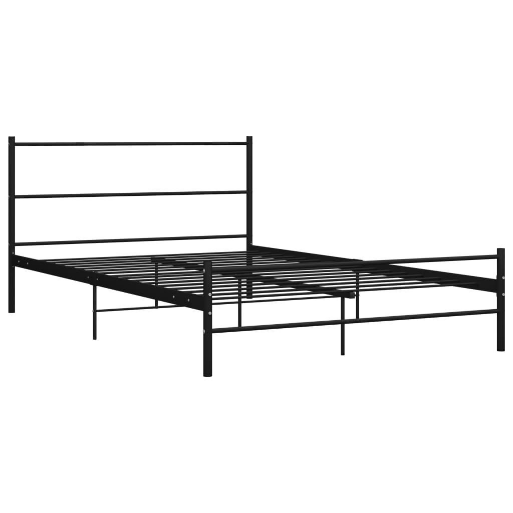 vidaXL Bedframe metaal zwart 120x200 cm afbeelding
