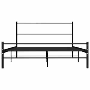 Rám postele černý kov 120 x 200 cm - obrázek 3