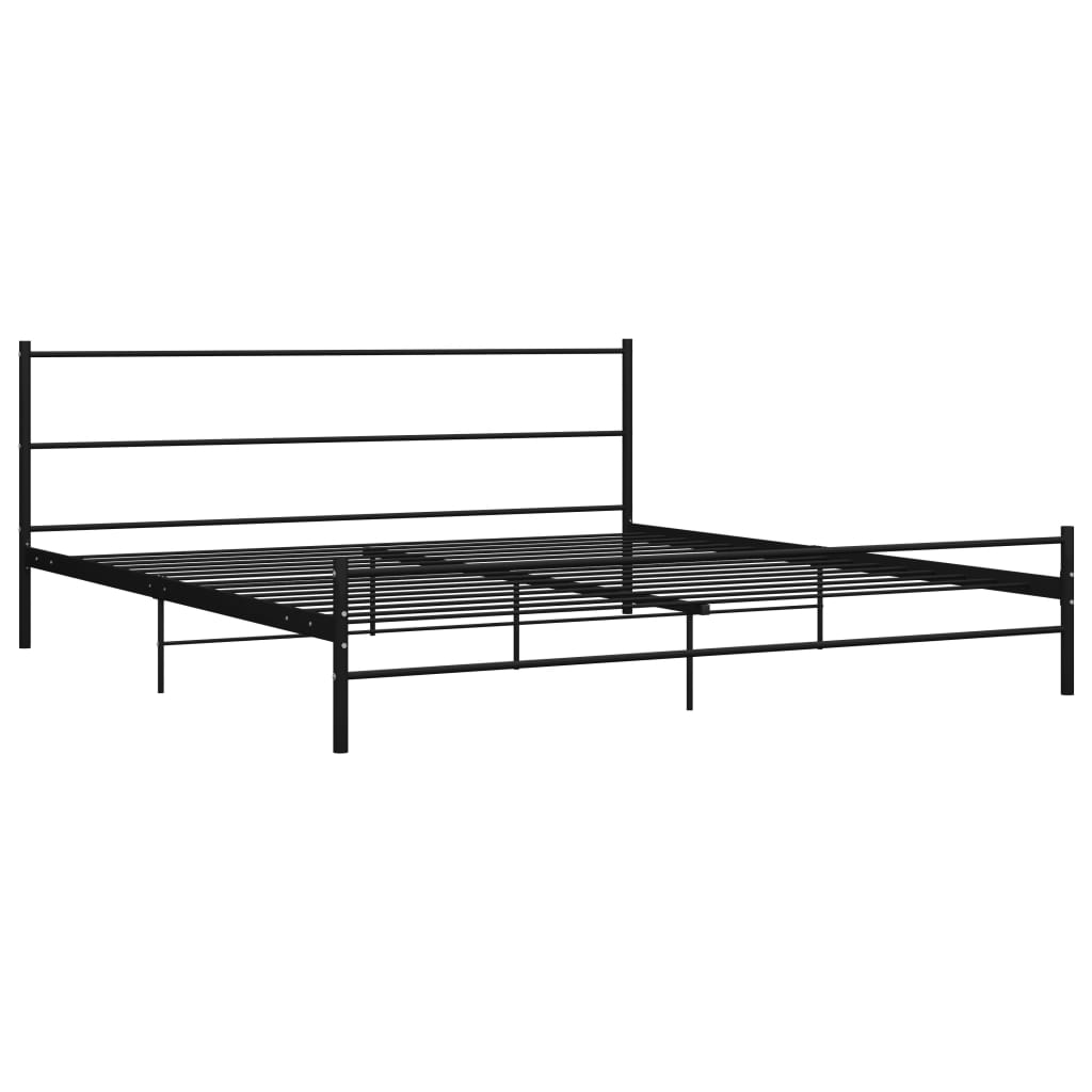vidaXL Bedframe metaal zwart 200x200 cm afbeelding