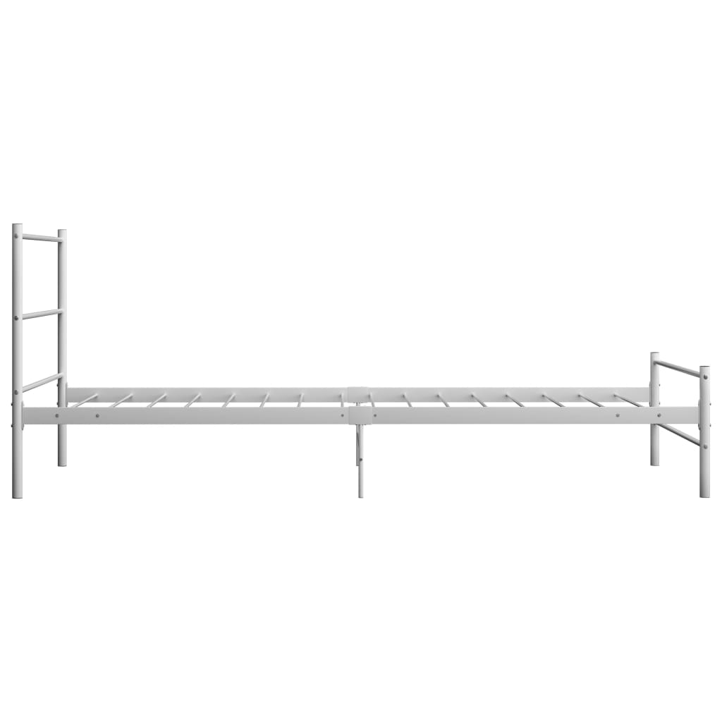 Alternativ bild 2 för VidaXl Sängram Vit Metall Huvudända 90X200 Cm