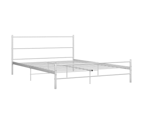 vidaXL Bedframe metaal wit 120x200 cm