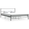 vidaXL voodiraam ilma madratsita, hall, metallist, 140 x 200 cm