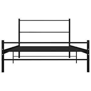 Rám postele černý kovový 90 x 200 cm - obrázek 3