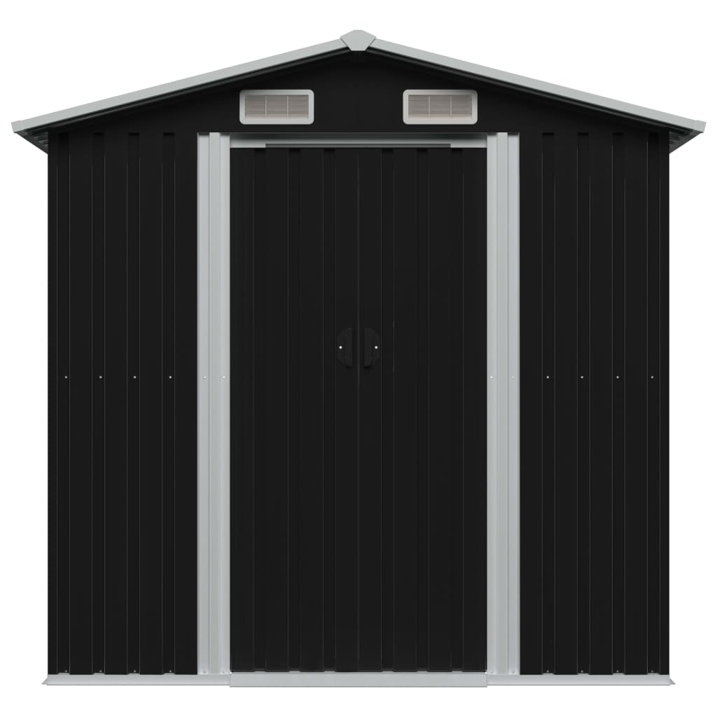 vidaXL Magazie depozitare grădină antracit 204x132x186 cm oțel