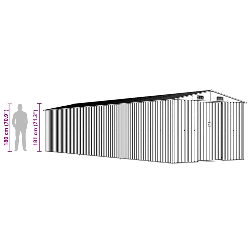 haveskur 257x997x178 cm galvaniseret stål antracitgrå 9 8719883756806 g en hd 9