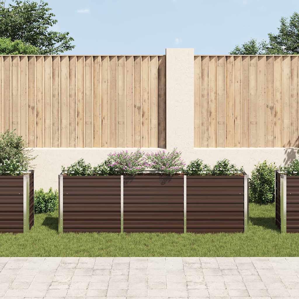 Thumbnail - vidaXL Garten-Hochbeet Verzinkter Stahl 240×40×77 cm Braun