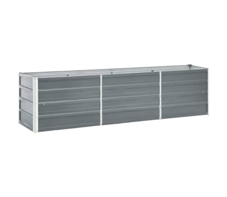 vidaXL GartenHochbeet Verzinkter Stahl 240×40×45 cm Grau vidaXL.de