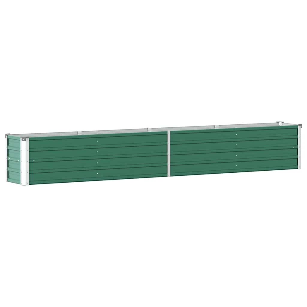 vidaXL Vyvýšený záhon pozinkovaná ocel 320 x 40 x 45 cm zelený