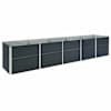vidaXL aia taimelava tsingitud teras 400 x 80 x 45 cm antratsiithall