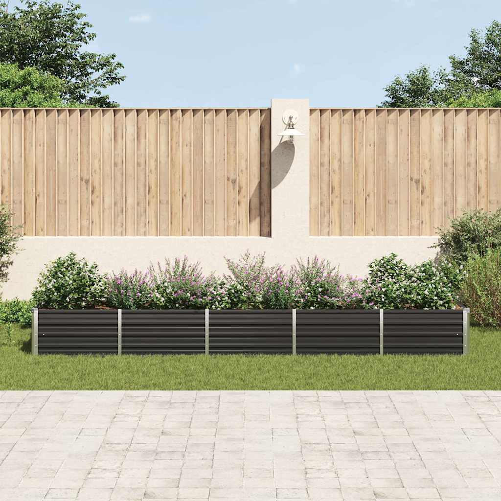 Thumbnail - vidaXL Garten-Hochbeet Verzinkter Stahl 400x80x45 cm Anthrazit