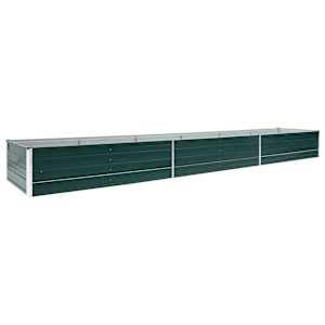 Vyvýšený záhon pozinkovaná ocel 480 x 80 x 45 cm zelený - obrázek 2