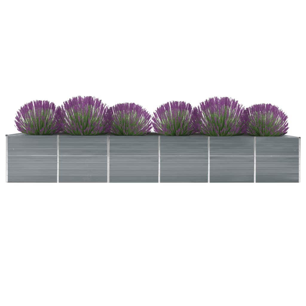 Thumbnail - vidaXL Garten-Hochbeet Verzinkter Stahl 480x80x77 cm Grau