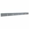 vidaXL aia taimelava tsingitud teras 600 x 80 x 45 cm hall