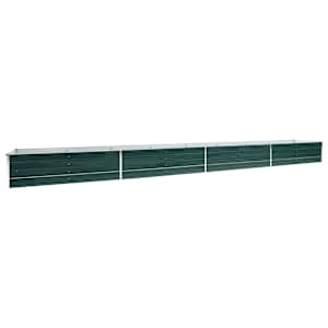 Vyvýšený záhon pozinkovaná ocel 600 x 80 x 45 cm zelený - obrázek 2