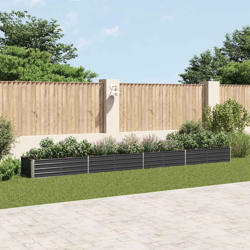 Thumbnail - vidaXL Garten-Hochbeet Verzinkter Stahl 600x80x45 cm Anthrazit