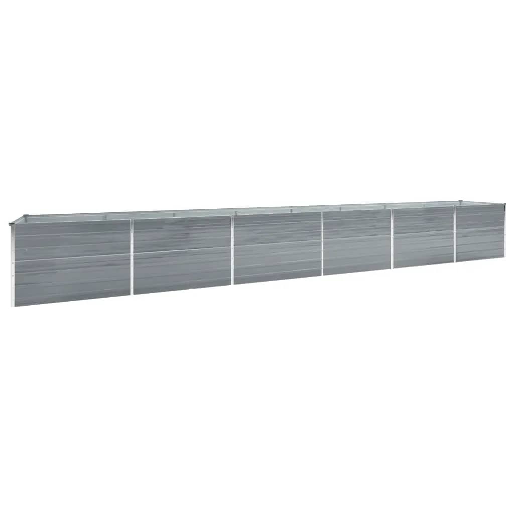 

vidaXL Garden Raised Bed Galvanized Steel 236.2"x31.5"x30.3" Gray