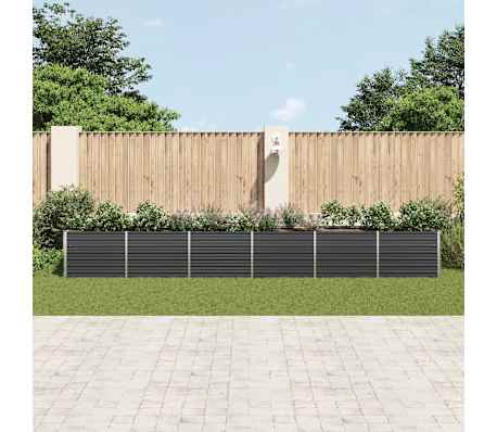 vidaXL Aukštas lovelis, antracito, 600x80x77cm, galvanizuotas plienas