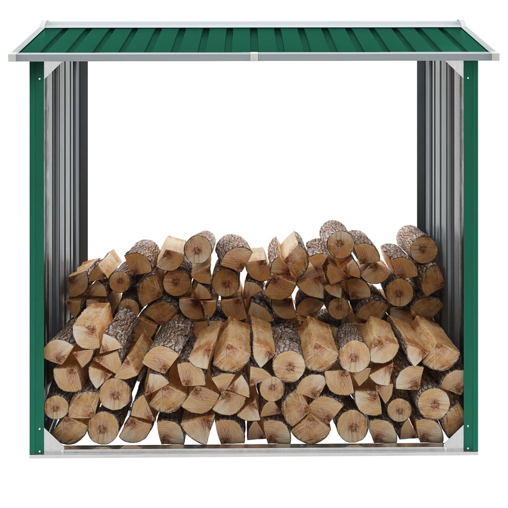 Brennholzlager Verzinkter Stahl 172x91x154 cm Grün kaufen