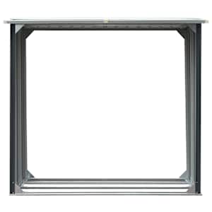 Kůlna na dříví pozinkovaná ocel 172 x 91 x 154 cm antracitová - obrázek 3