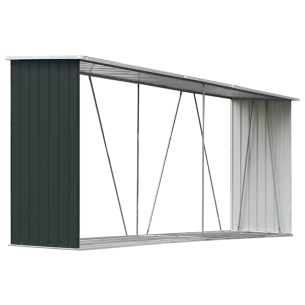 vidaXL puukuur tsingitud terasest, 330 x 84 x 152 cm, antratsiithall