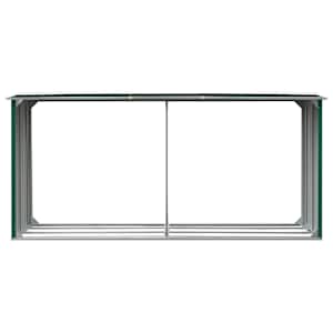 Zahradní kůlna na dříví pozinkovaná ocel 330x92x153 cm zelená - obrázek 3
