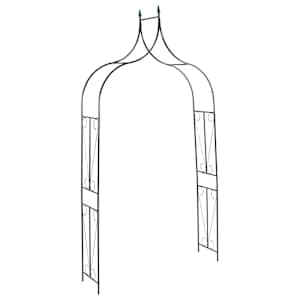 vidaXL aiakaar, tumeroheline, 142 x 37 x 275 cm, raud