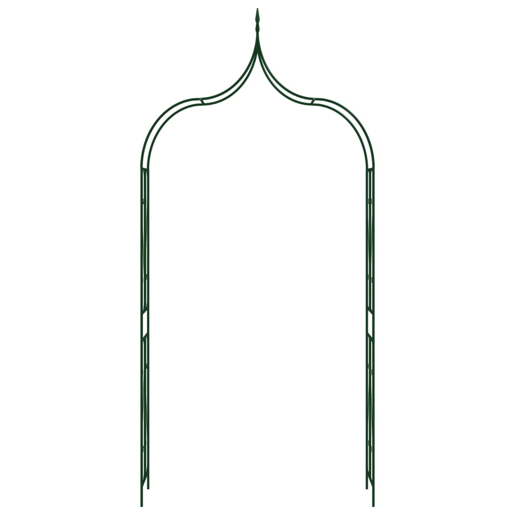 Градинска арка, тъмнозелена, 120x38x258 см, желязо