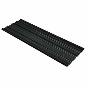 vidaXL Katusepaneel 12 tk Antratsiit 129 x 45 cm Tsingitud teras