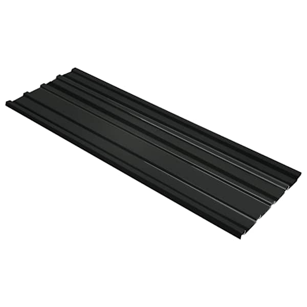 vidaXL Katusepaneel 12 tk Antratsiit 129 x 45 cm Tsingitud teras