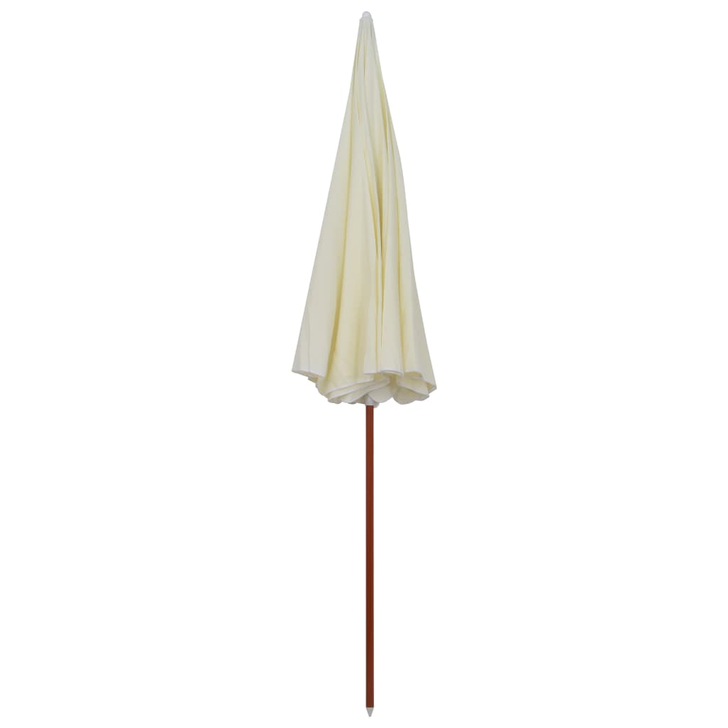 vidaXL Parasol with Steel Pole 300 cm Sand