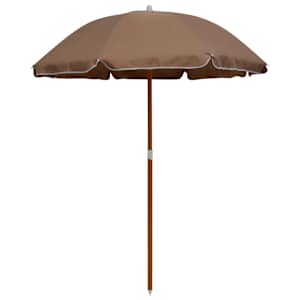 vidaXL aia p&auml;ikesevari, teraspostiga, 180 cm, pruunikashall