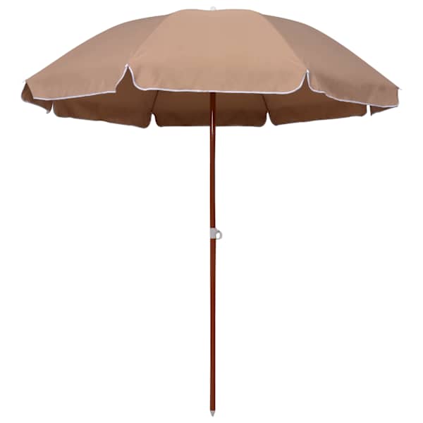 vidaXL aia p&auml;ikesevari, teraspostiga, 240 cm, pruunikashall