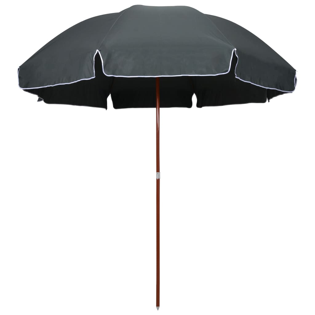 vidaXL Umbrelă de soare cu stâlp din oțel, antracit, 300 cm vidaXL