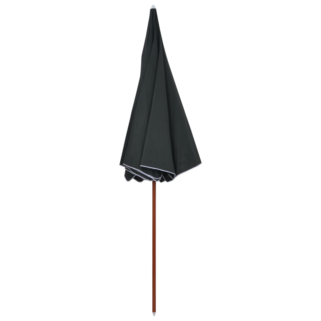 vidaXL Parasol avec mât en acier 300 cm Anthracite